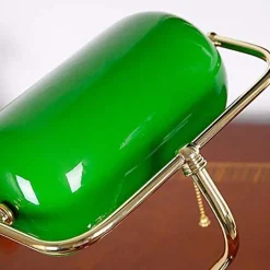 FISHTEC - Lampe de Banquier Verte - Culot E27 - Interrupteur Chaînette 38 CM