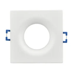 Fixation spot BRAYTRON Tetra-D, carré, blanc, fixe, longueur et largeur 89mm, aluminium