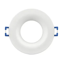 Fixation spot BRAYTRON Tetra-D, rond, blanc, fixe, diamètre 88mm, aluminium