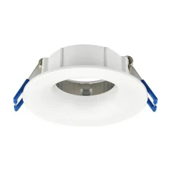 Fixation spot BRAYTRON Tetra-D, rond, blanc, fixe, diamètre 88mm, aluminium