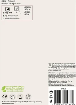 Floating Shine Standard 230 V Globe LED 150lm 4W 1800K gradable Verre fumé