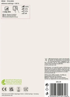 Floating Shine Standard 230 V Globe LED 250lm 4W 1800K gradable Doré