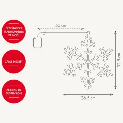 Flocon glacé lumineux - Chromex
