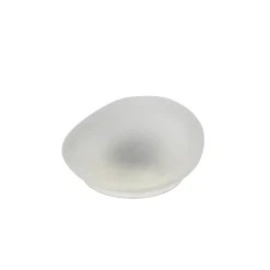 Galet solaire en verre dépoli- Hauteur 8,5cm, 1 LED blanc chaud- 3 Lumens- Eclairage extérieur Jardin