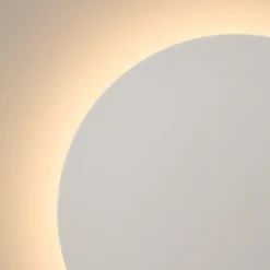 Grand éclairage mural blanc moderne LED 30 cm IP54 - Lunar