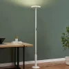 Grand lampadaire de bureau blanc LED dimmable - Lelia