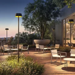 Grand Potelet solaire en aluminium SUNDRESS H250cm