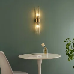 Grande applique art déco pampilles en cristal - Dania