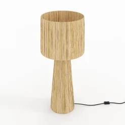 Grande lampe en feuille de palmier - Soléa