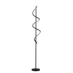 Grande lampe LED cascade spirale noire - Simaria