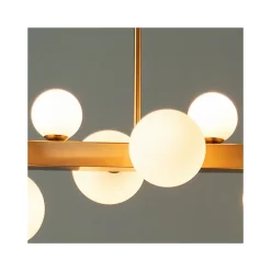 Grande suspension à 12 sphères blanches - Oromia