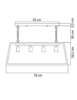 Grande suspension serre à semis 4 lumières - Fresy