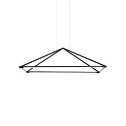 Grok Tubs - Plafonnier Décoratif LED Noir Mat 90cm 3900lm 3000K