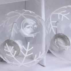 Guirlande boules flocons lumineuse