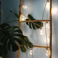 Guirlande Champêtre lumineuse - cordon en jute Chromex