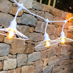 Guirlande connectable CHIC CAGE Blanc 10 ampoules E27 6M