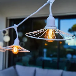 Guirlande connectable CHIC CAGE Blanc 10 ampoules E27 6M