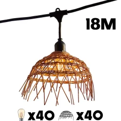 Guirlande connectable HAWAII 40 ampoules E27 18M