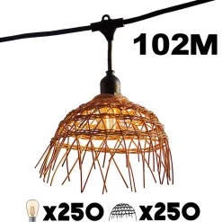 Guirlande connectable HAWAII 250 ampoules E27 102M