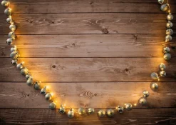 Guirlande de Noël LED d'extérieur l : 240cm or