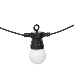 Guirlande d'extérieur solaire Soa noir & blanc H800cm - Atmosphera