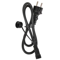 Guirlande esprit guinguette Feria Little Garden E27 IP44 blanc chaud 15m noir