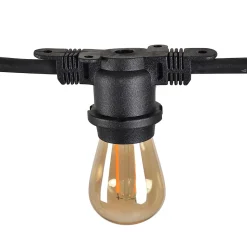 Guirlande esprit guinguette Feria Little Garden E27 IP44 blanc chaud 15m noir