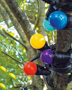 Guirlande extérieure 10 ampoules B22 multicolor 300 Lumens Pro 10m TIBELEC