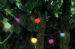 Guirlande extérieure 10 ampoules B22 multicolor 300 Lumens Pro 10m TIBELEC