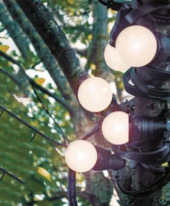 Guirlande extérieure 10 ampoules B22 blanc chaud 500 lumens Pro 10m TIBELEC