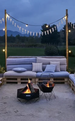 Guirlande extérieure 10 ampoules B22 blanc chaud 500 lumens Pro 10m TIBELEC