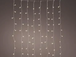 Guirlande extérieure LED blanc chaud pour parasol fixe - Jardideco