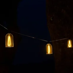 Guirlande filament GLOW LIGHT 8 cloches 15M