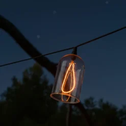 Guirlande filament GLOW LIGHT 8 cloches 15M