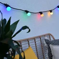 Guirlande Guinguette E27 - prolongeable - Ampoules interchangeables - Chromex