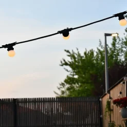 Guirlande Guinguette E27 - prolongeable - Ampoules interchangeables - Chromex