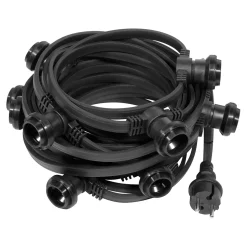 Guirlande Guinguette IP65 10m 10 Bulbes Transparent Dimmables