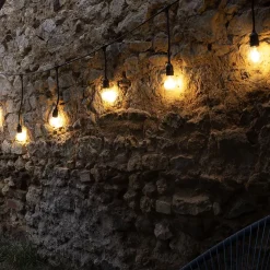 Guirlande guinguette Javanaise E27 - prolongeable - sans ampoule - Chromex