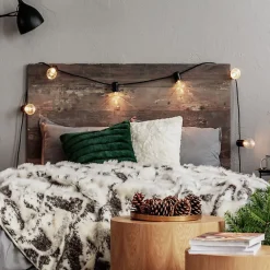 Guirlande Guinguette LED 8M 10pcs 3W IP65 - Câble Noir - Blanc Chaud 2300K - 3500K - SILAMP