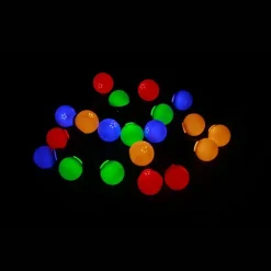 Guirlande Guinguette LED 8M 10pcs 3W IP65 Multicolore - Câble Blanc - SILAMP