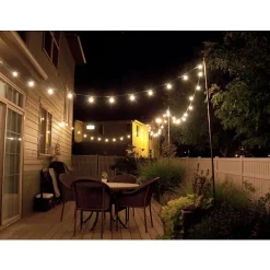 Guirlande Guinguette LED 10M IP44 pour 10 ampoules E27 (non fournies) - SILAMP