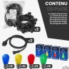 Guirlande Guinguette 20M Filament Multicolore LED 40 Bulbes