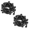 Guirlande Guinguette Noire IP65 20M 60 Douilles pour Ampoules E27