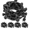Guirlande Guinguette Noire IP65 50M 150 Douilles pour Ampoules E27