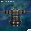 Guirlande Guinguette Noire IP65 10M 30 Douilles pour Ampoules E27