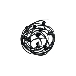 Guirlande Guinguette Plat E27 20 Ampoules 10m Etanche IP44