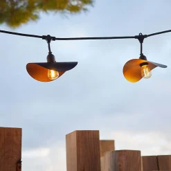 Guirlande Hat light Lumisky IP44 1000lm E27 noir 6m