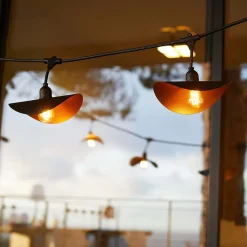 Guirlande Hat light Lumisky IP44 1000lm E27 noir 6m