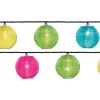 Guirlande lanternes chinoises 20 LEDs Multicolore - Jardideco