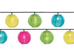 Guirlande lanternes chinoises 20 LEDs Multicolore - Jardideco